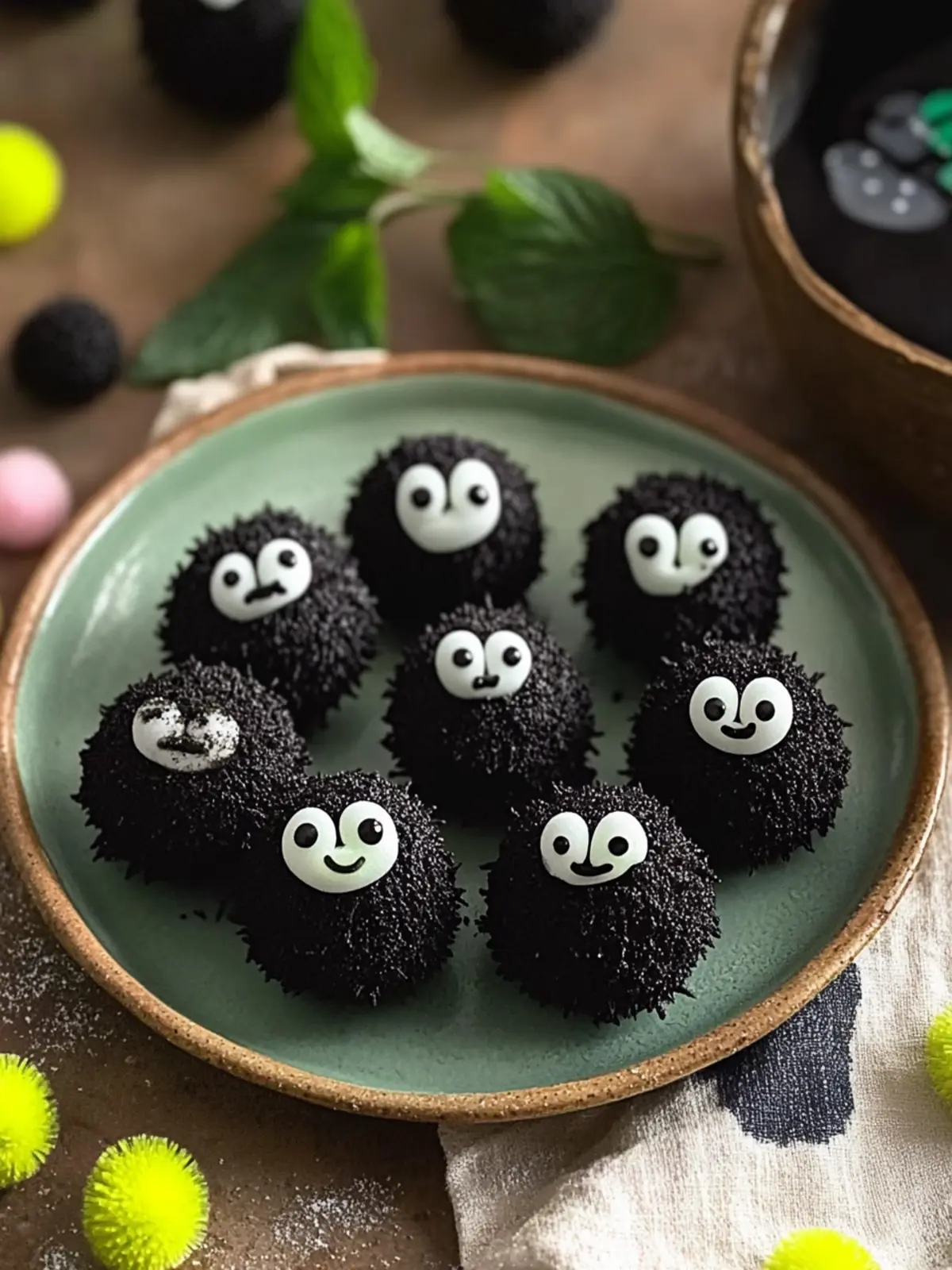 Decadent 2-Ingredient Soot Sprite Truffles Inspired by Ghibli 2 2-Ingredient Soot Sprite Truffles (Studio Ghibli & Spirited Away)