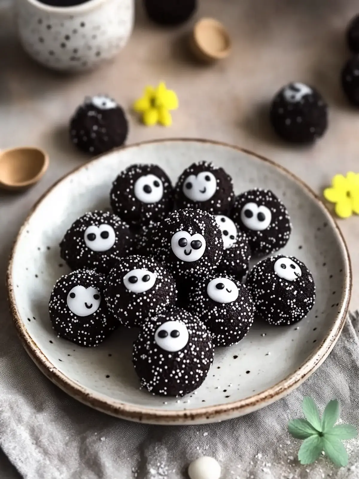 Decadent 2-Ingredient Soot Sprite Truffles Inspired by Ghibli 3 2-Ingredient Soot Sprite Truffles (Studio Ghibli & Spirited Away)