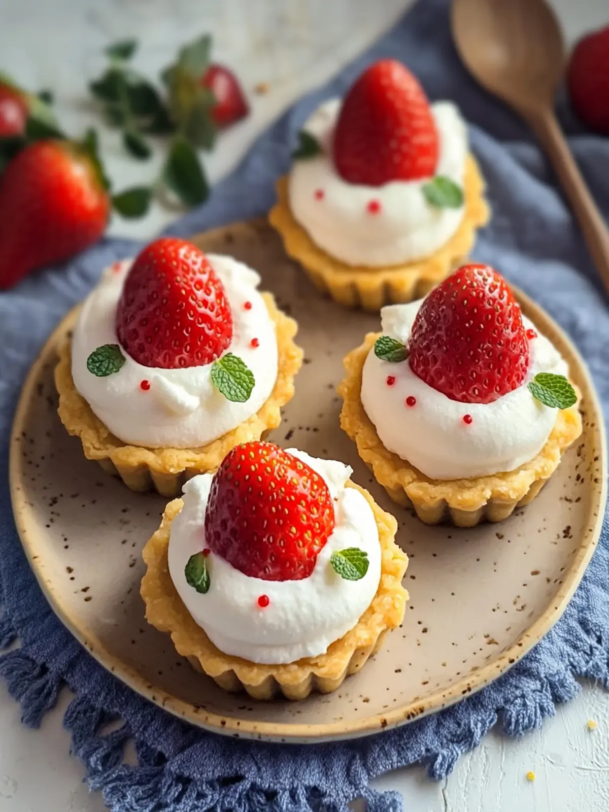 Cute Miffy Strawberry Cheesecake Tartlets You'll Love to Make 4 Miffy Strawberry Cheesecake Tartlets