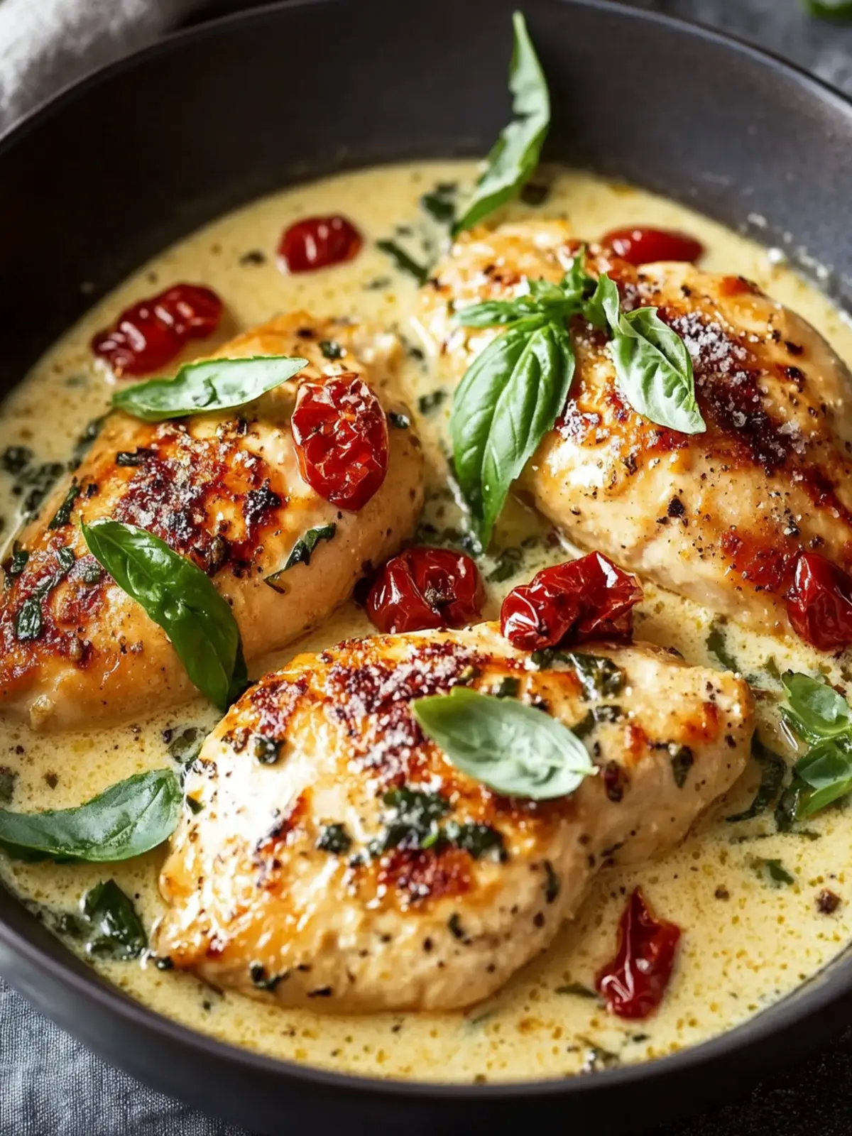 Creamy Tuscan Chicken: Quick One-Pan Wonder for Dinner Tonight 2 Creamy Tuscan Chicken