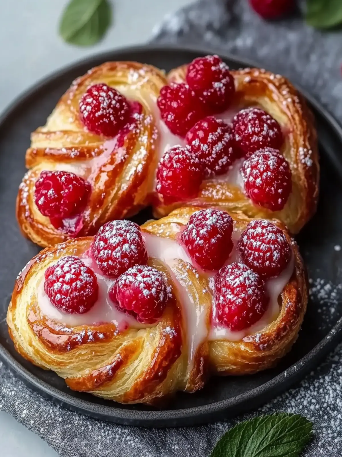 Raspberry Danish Bliss: A Flaky Homemade Delight 3 Raspberry Danish Bliss
