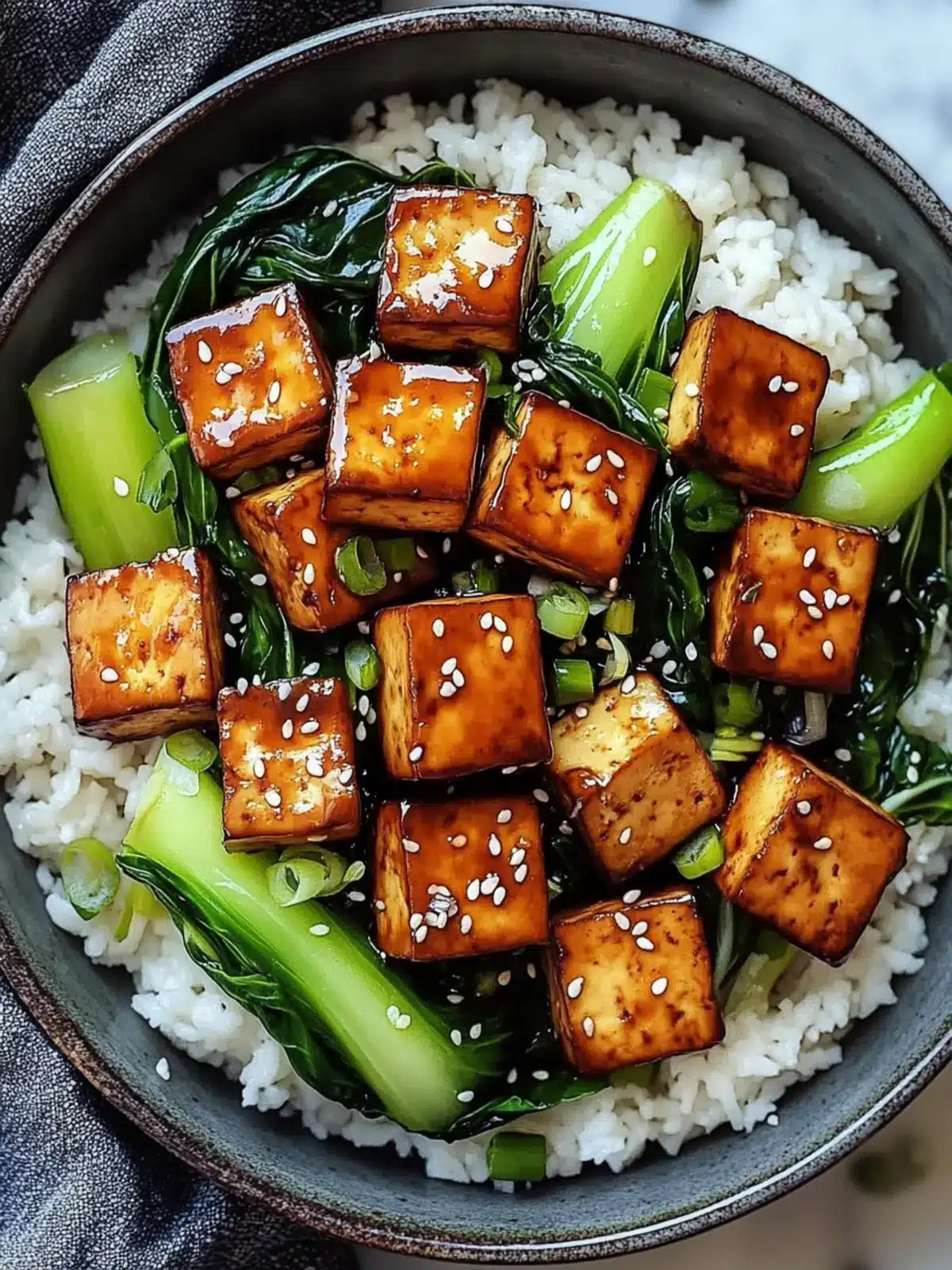 Ginger-Sesame Glazed Tofu & Bok Choy Stir Fry in 35 Minutes 2 Ginger-Sesame Glazed Tofu & Bok Choy Stir Fry
