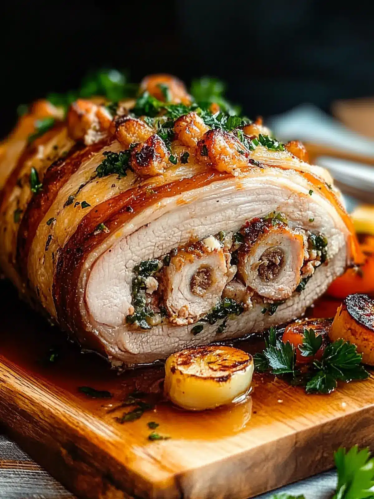 Savory Stuffed Pork Roast for a Festive Holiday Feast 2 Stuffed Pork Roast