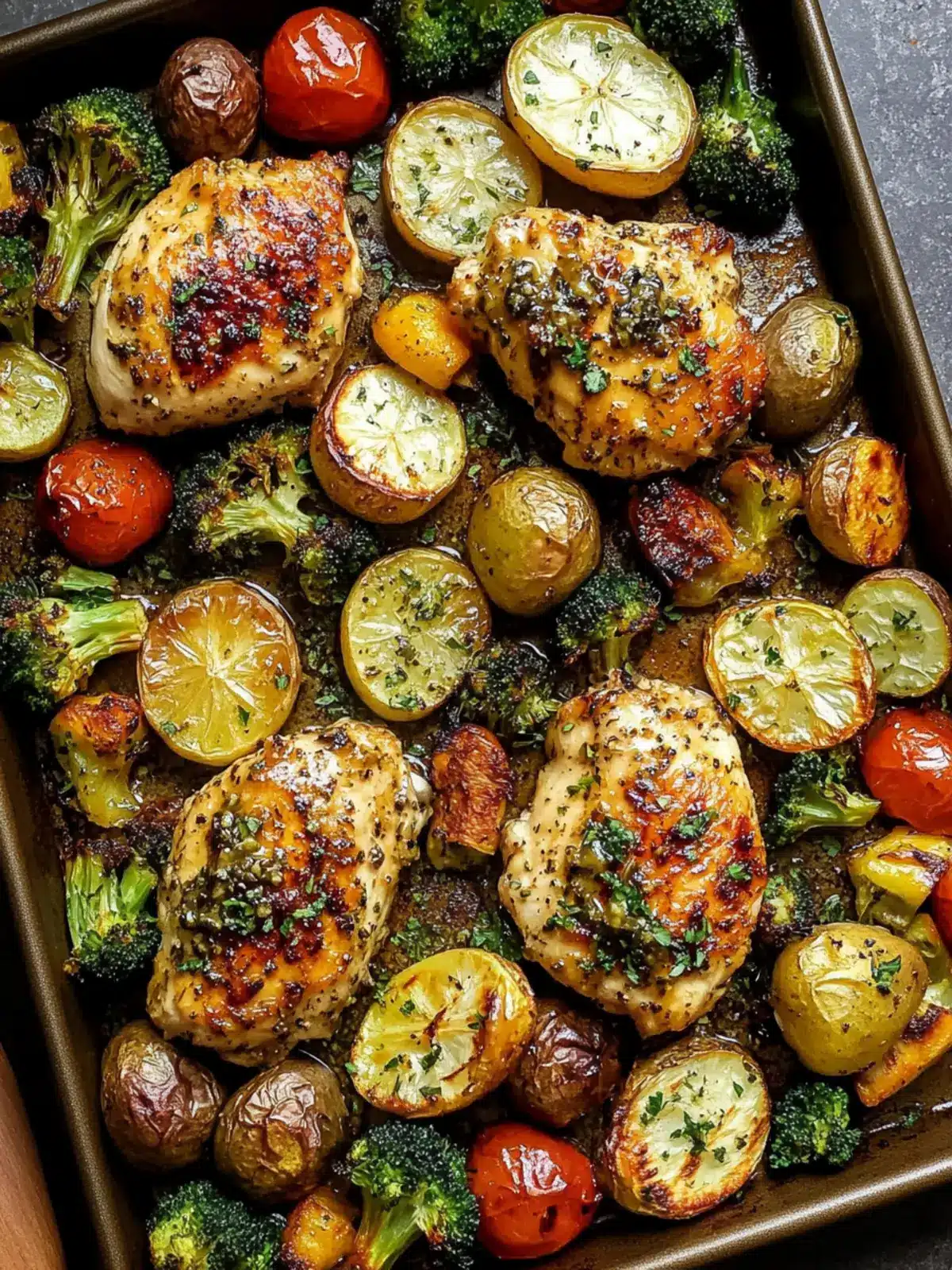 Sheet Pan Garlic Butter Chicken and Veggies for Busy Nights 4 Sheet Pan Garlic Butter Chicken and Veggies