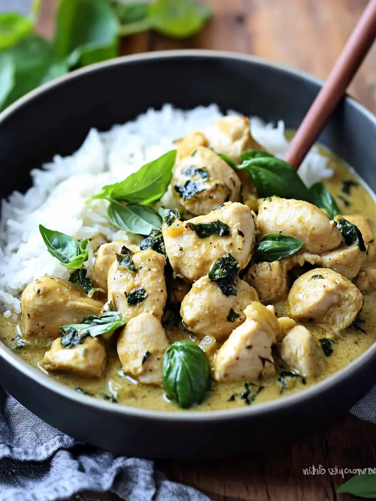 Basil Chicken with Coconut Curry Sauce for Ultimate Comfort 4 Basil Chicken with Coconut Curry Sauce