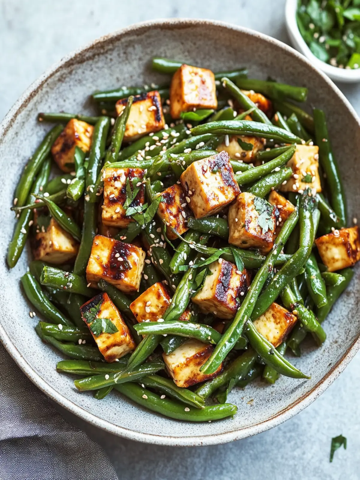 Garlicky Green Beans and Tofu for a Quick Vegan Feast 5 Garlicky Green Beans and Tofu