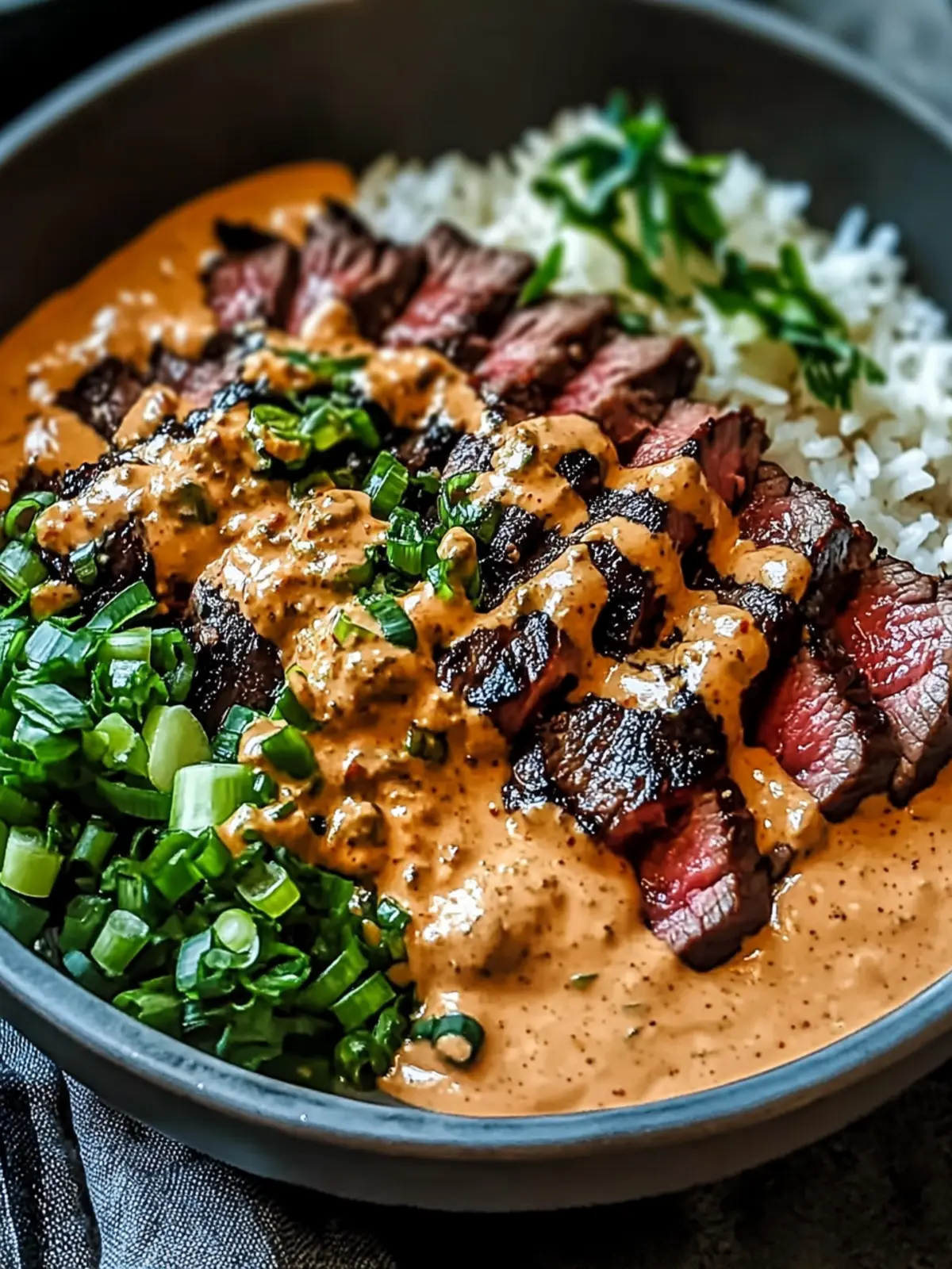 Indulgent Korean BBQ Steak Bowls with Spicy Cream Sauce Delight 5 Indulgent Korean BBQ Steak Bowls with Spicy Cream Sauce Bliss