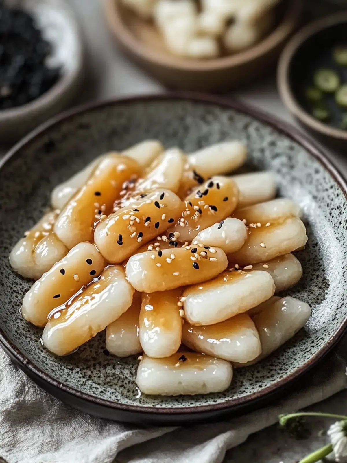 Sweet Soy Butter Korean Rice Cakes for a Quick Snack Fix 2 Sweet Soy Butter Korean Rice Cakes