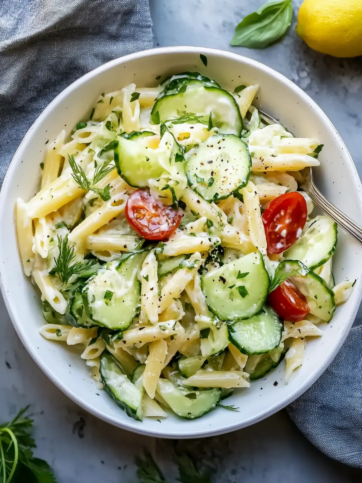 Delicious Healthy Cucumber Pasta Salad for Your Summer Picnics 4 Healthy Cucumber Pasta Salad