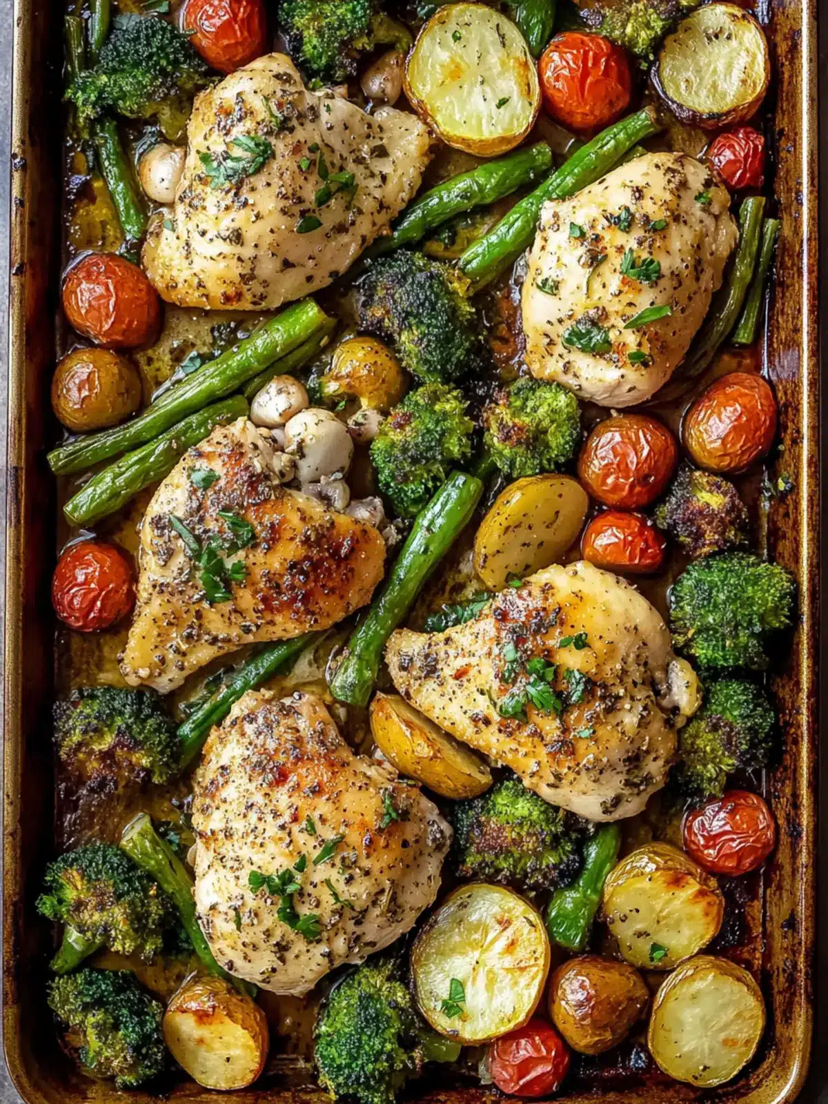 Sheet Pan Garlic Butter Chicken and Veggies for Effortless Dinners 3 Sheet Pan Garlic Butter Chicken and Veggies