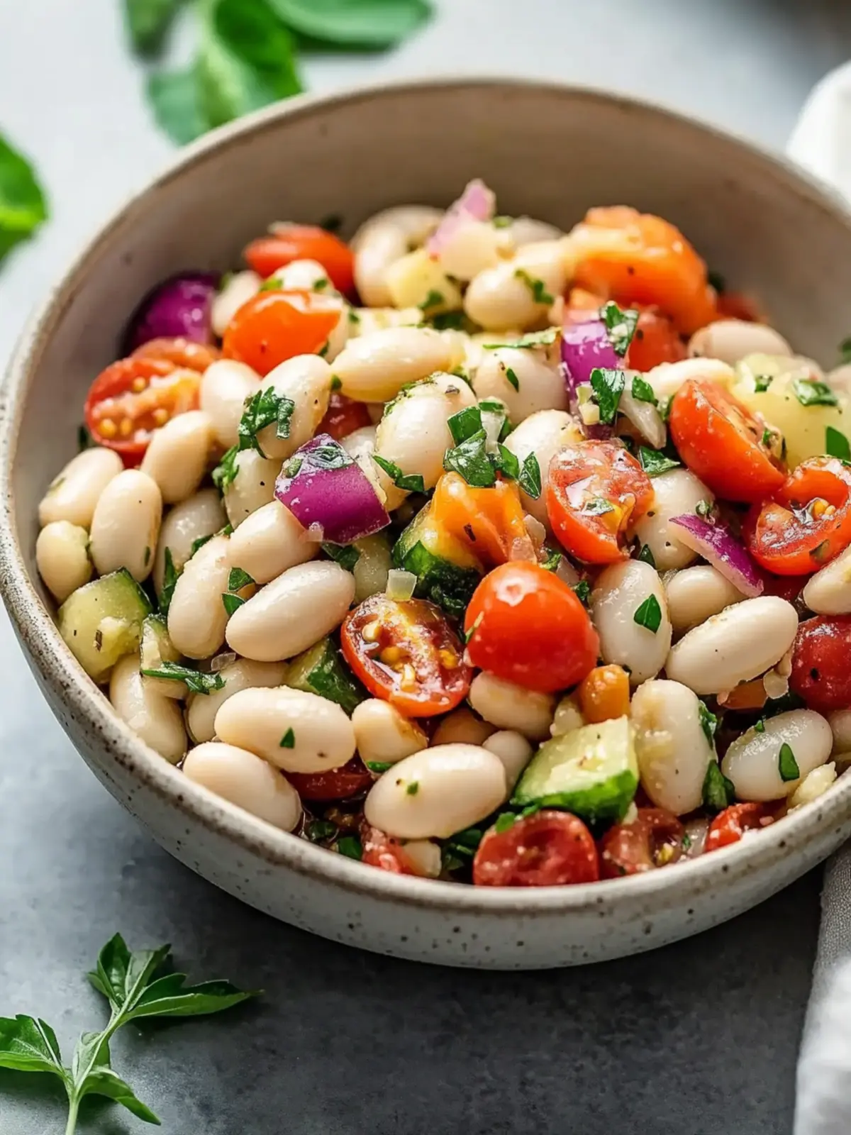 Easy Italian White Bean Salad Ready in 20 Minutes! 2 Easy Italian White Bean Salad