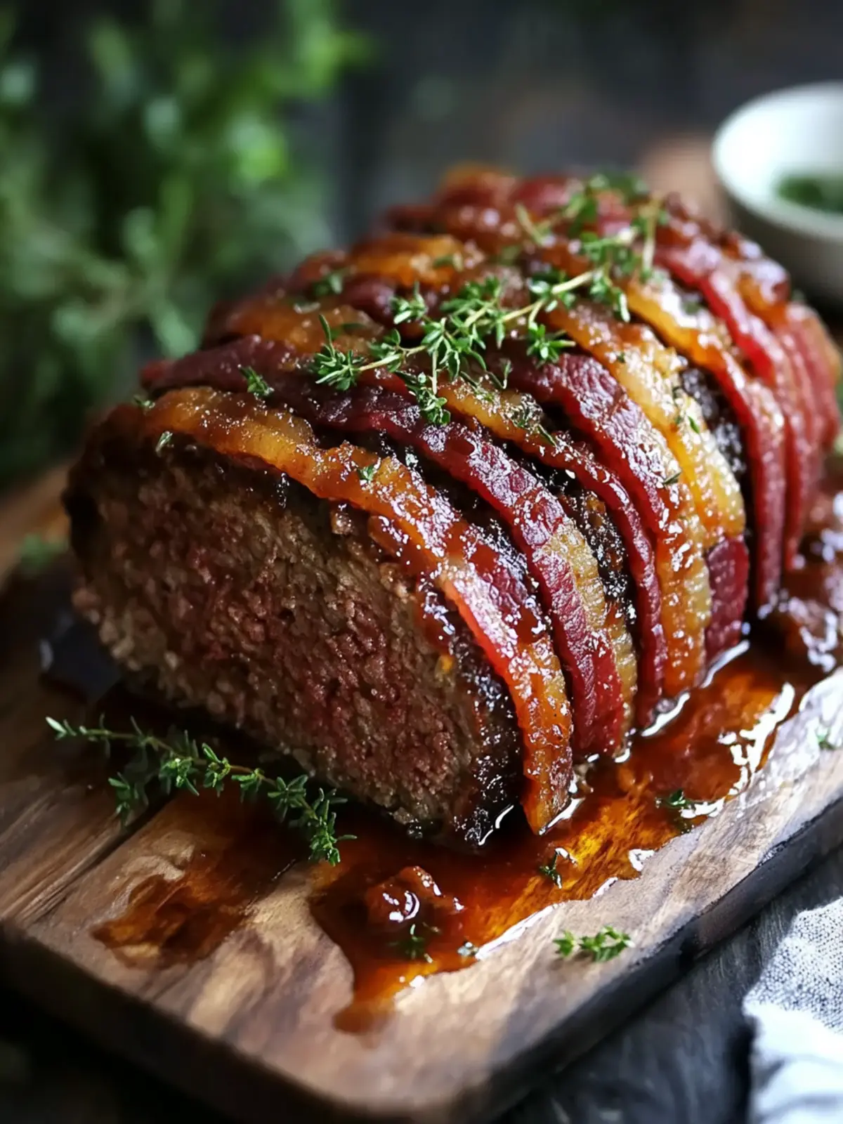 Whiskey BBQ Meatloaf with Bacon Blanket to Impress Your Guests 4 Whiskey BBQ Meatloaf with Bacon Blanket