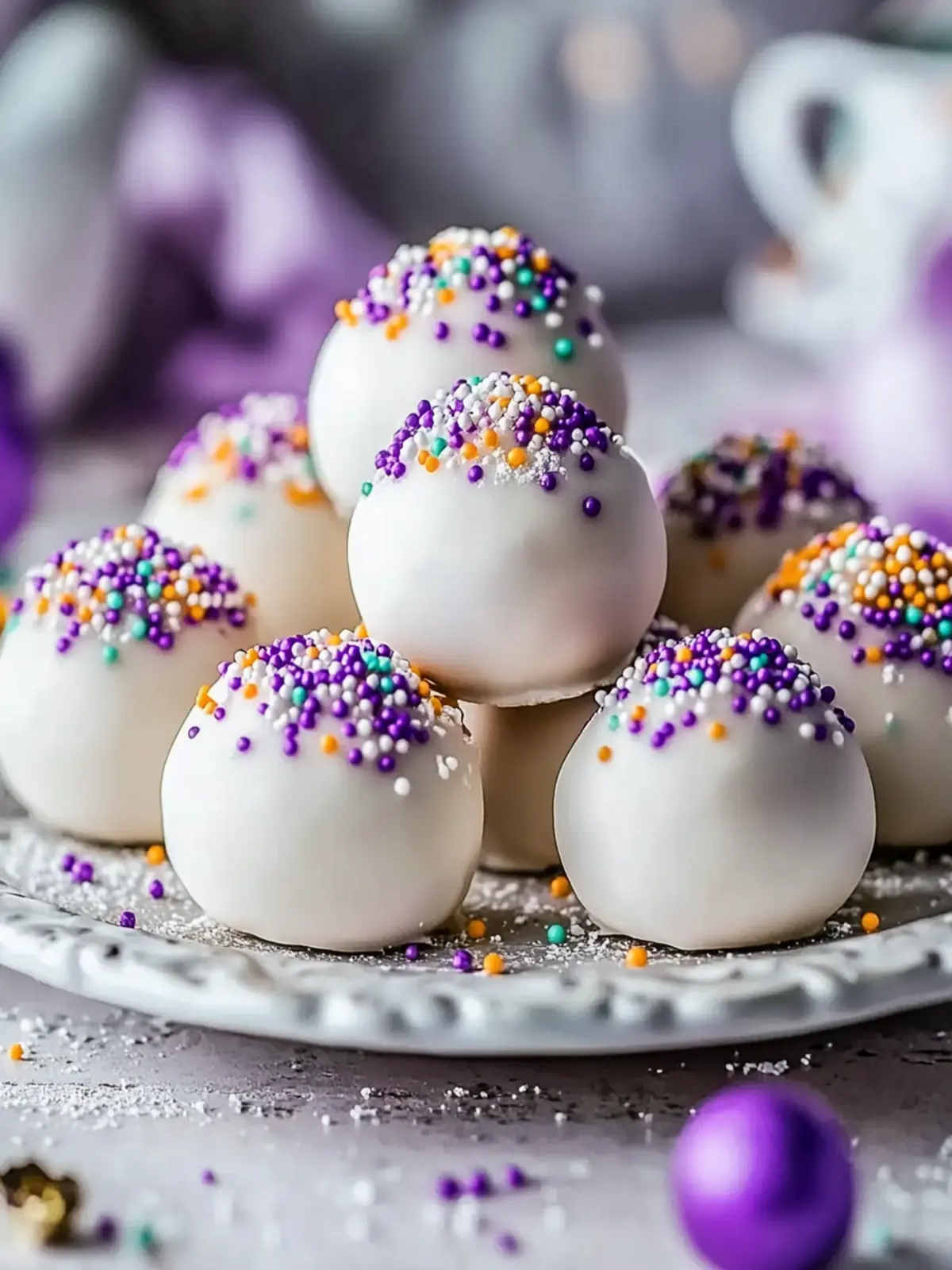 Delicious King Cake Oreo Balls – Easy No-Bake Mardi Gras Treat! 5 King Cake Oreo Balls