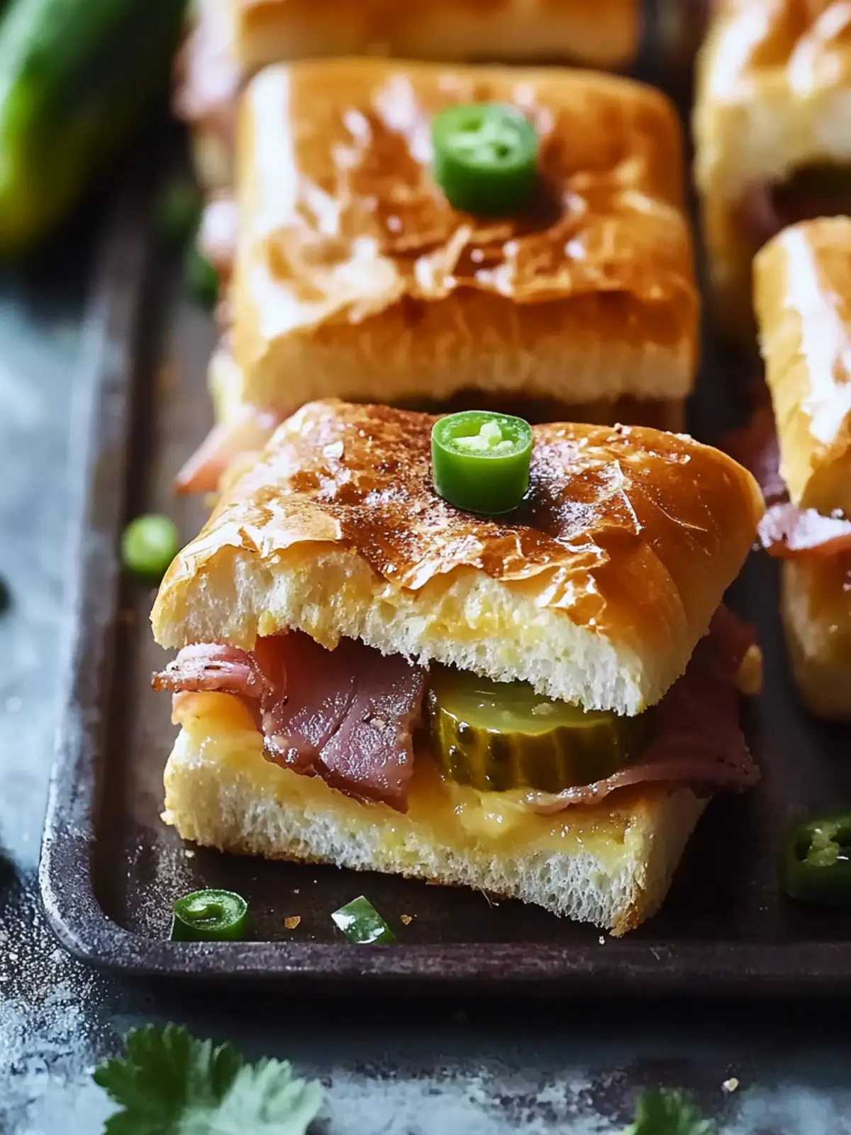 Cuban Pull-Apart Sliders with Irresistible Pickle Butter Magic 2 Cuban Pull-Apart Sliders with Irresistible Pickle Butter