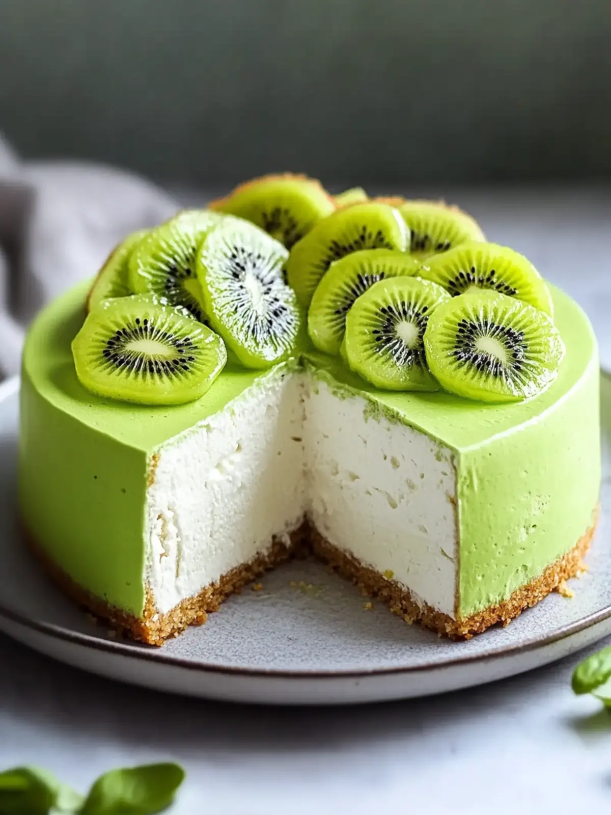 Delicious Kiwi Mousse Cake: A No-Bake Summer Delight 2 Kiwi Mousse Cake
