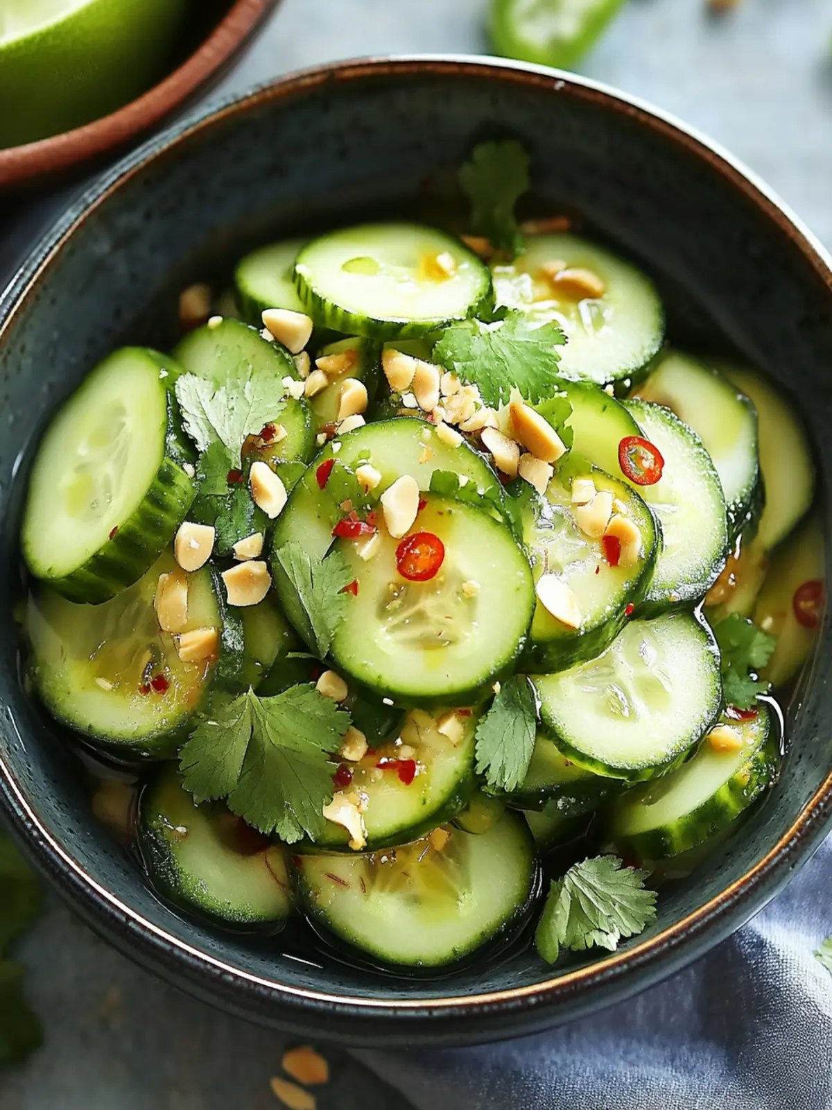 Thai Cucumber Salad: Crunchy Vegan Bliss in 20 Minutes 2 Thai Cucumber Salad