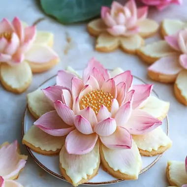 Delightful Lotus Flower Cookies That Brighten Any Gathering 9 Delightful Lotus Flower Cookies