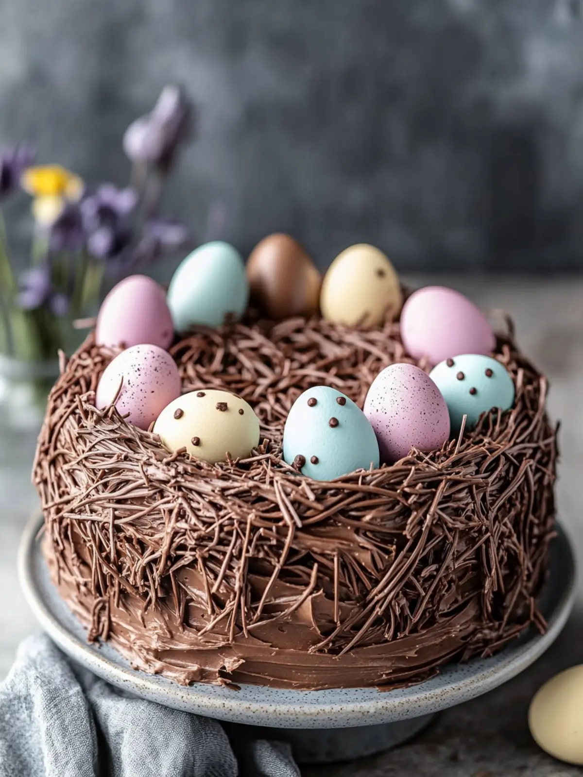 Delight in Chocolate Easter Egg Nest Cake for Festive Fun 2 Chocolate Easter Egg Nest Cake