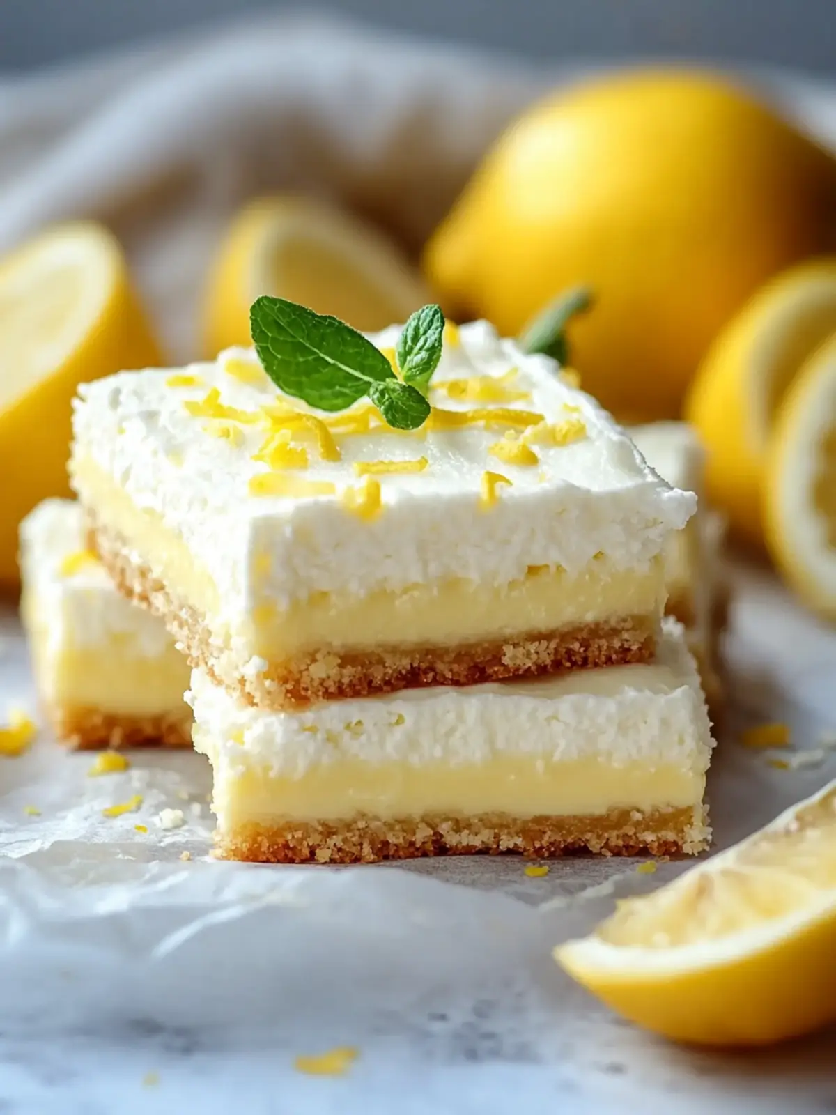 Zesty Lemon Cream Cheese Bars for a Refreshing Treat 2 Lemon Cream Cheese Bars