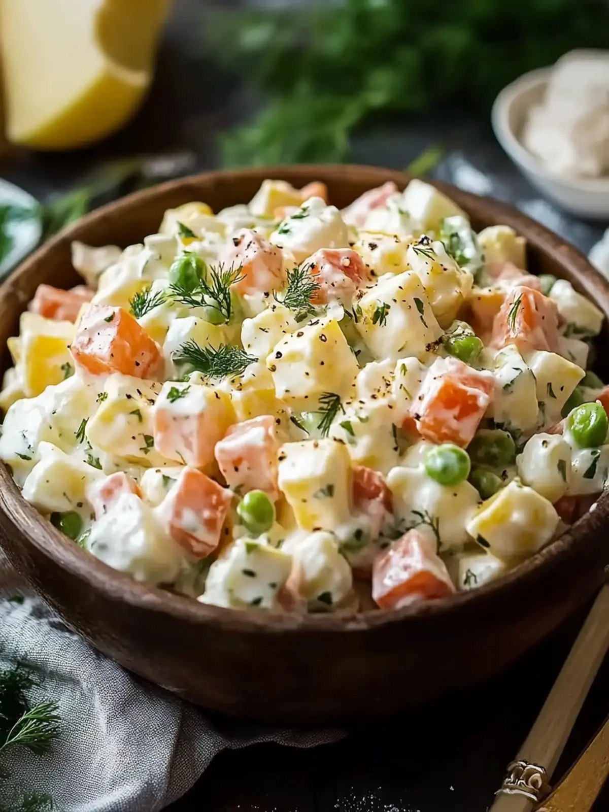 Authentic Russian Salad Olivye: A Comforting Classic Delight 2 Authentic Russian Salad ‘Olivye’