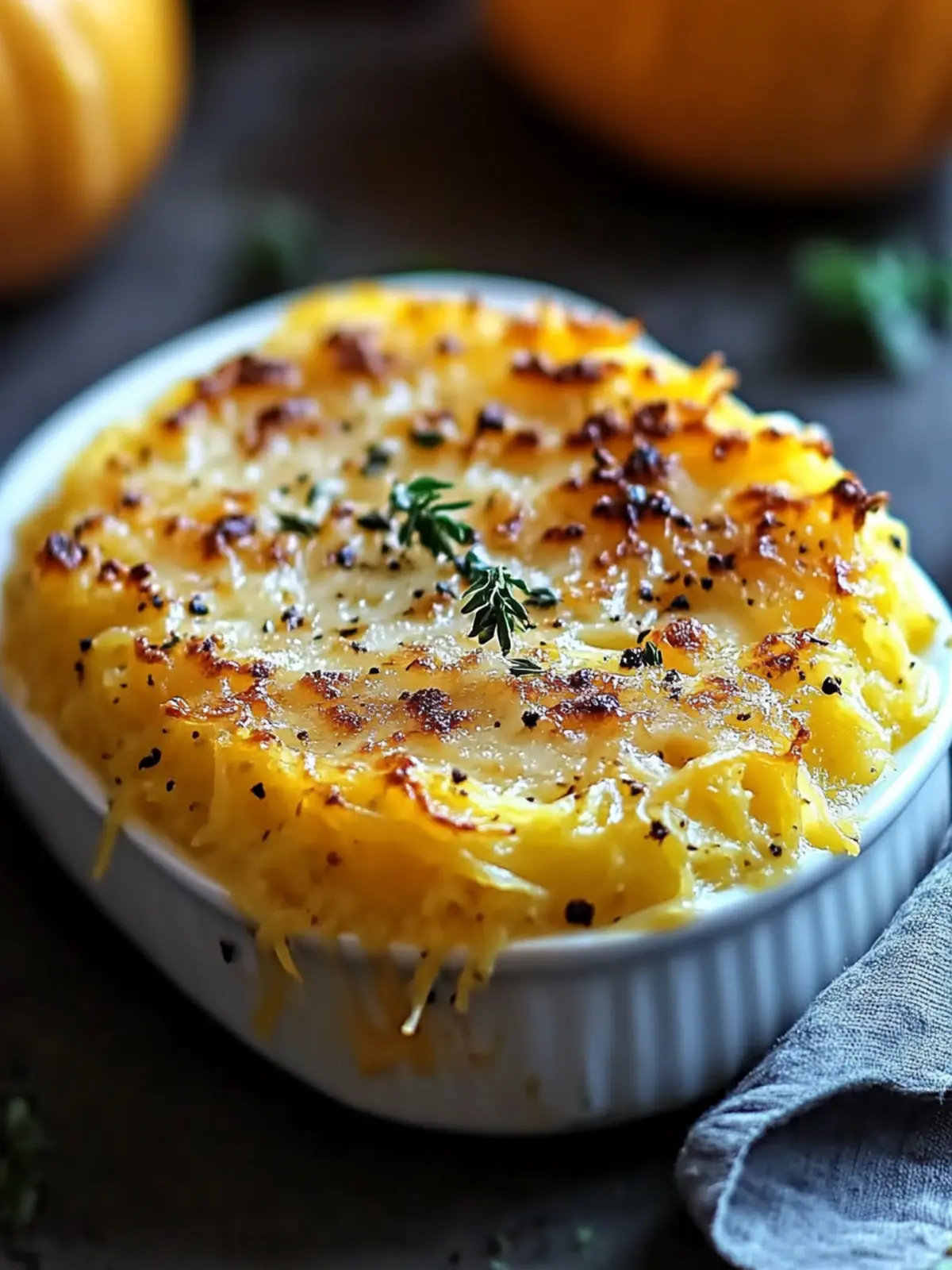 Creamy Spaghetti Squash Au Gratin: Guilt-Free Cheesy Delight 4 Creamy Spaghetti Squash Au Gratin