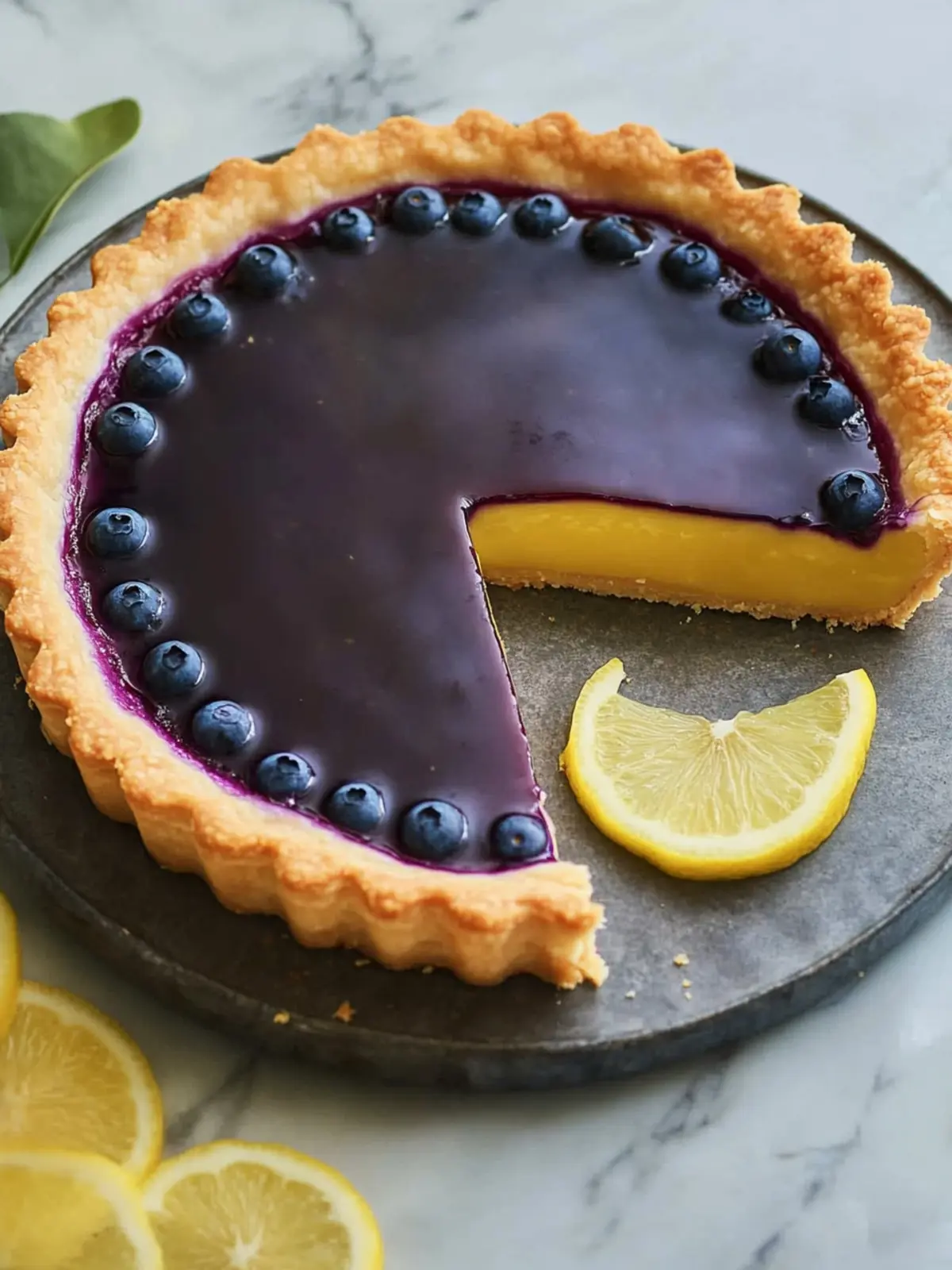 Sweet & Zesty Blueberry-Lemon Curd Tart for Summer Bliss 2 Blueberry–Lemon Curd Tart