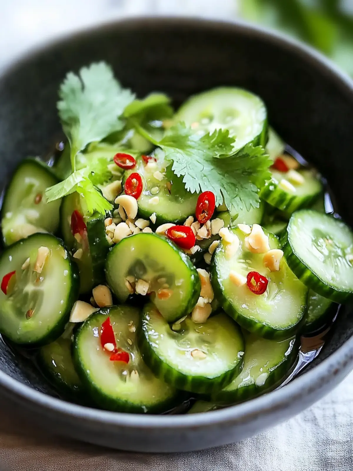 Thai Cucumber Salad: Crunchy Vegan Bliss in 20 Minutes 5 Thai Cucumber Salad