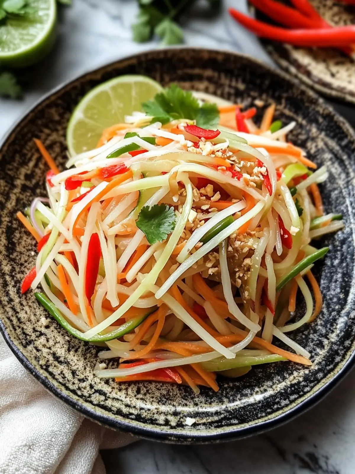 Zesty Lao Papaya Salad: A Quick and Refreshing Treat 3 Lao Papaya Salad