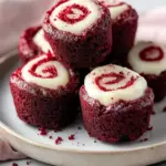Decadent Homemade Red Velvet Brownie Bites with Cream Cheese Swirl 15 Homemade Red Velvet Brownie Bites
