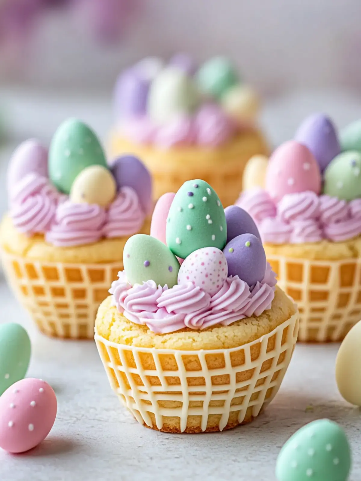 Easter Basket Sugar Cookie Cups for a Colorful Celebration 4 Easter Basket Sugar Cookie Cups