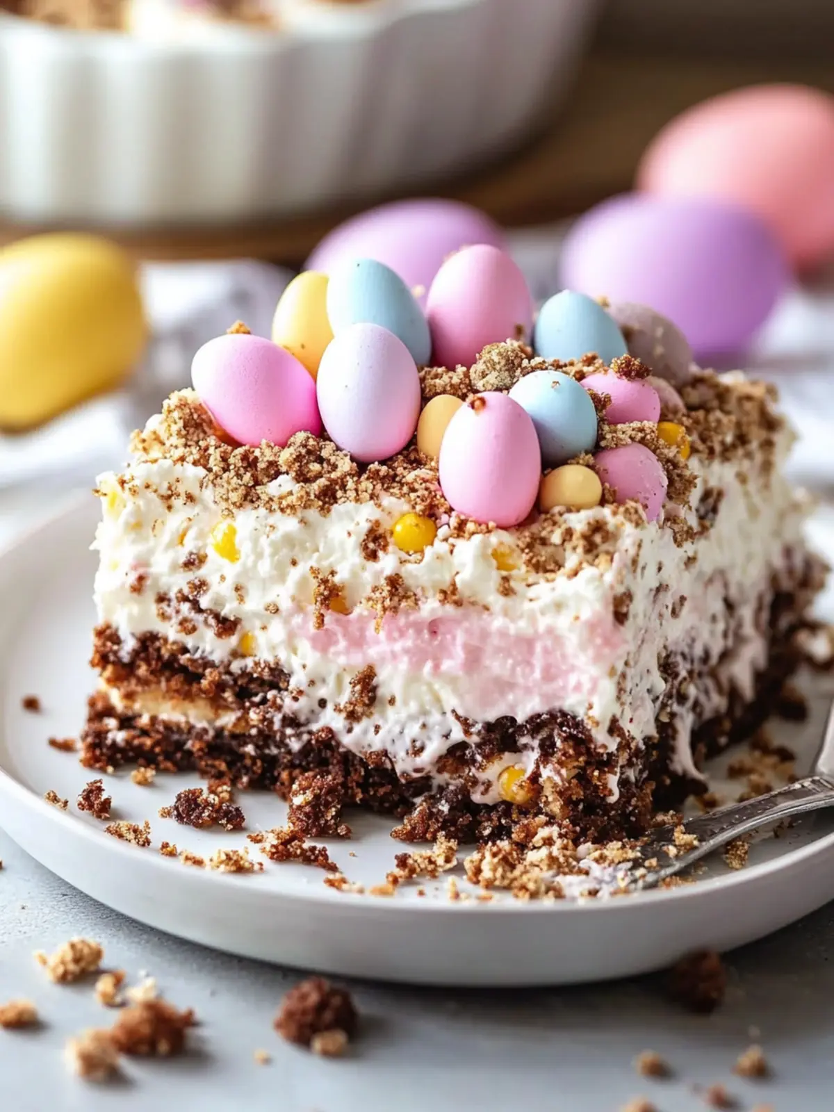 Delicious Easter Dirt Cake Casserole for a No-Bake Delight 5 Easter Dirt Cake Casserole