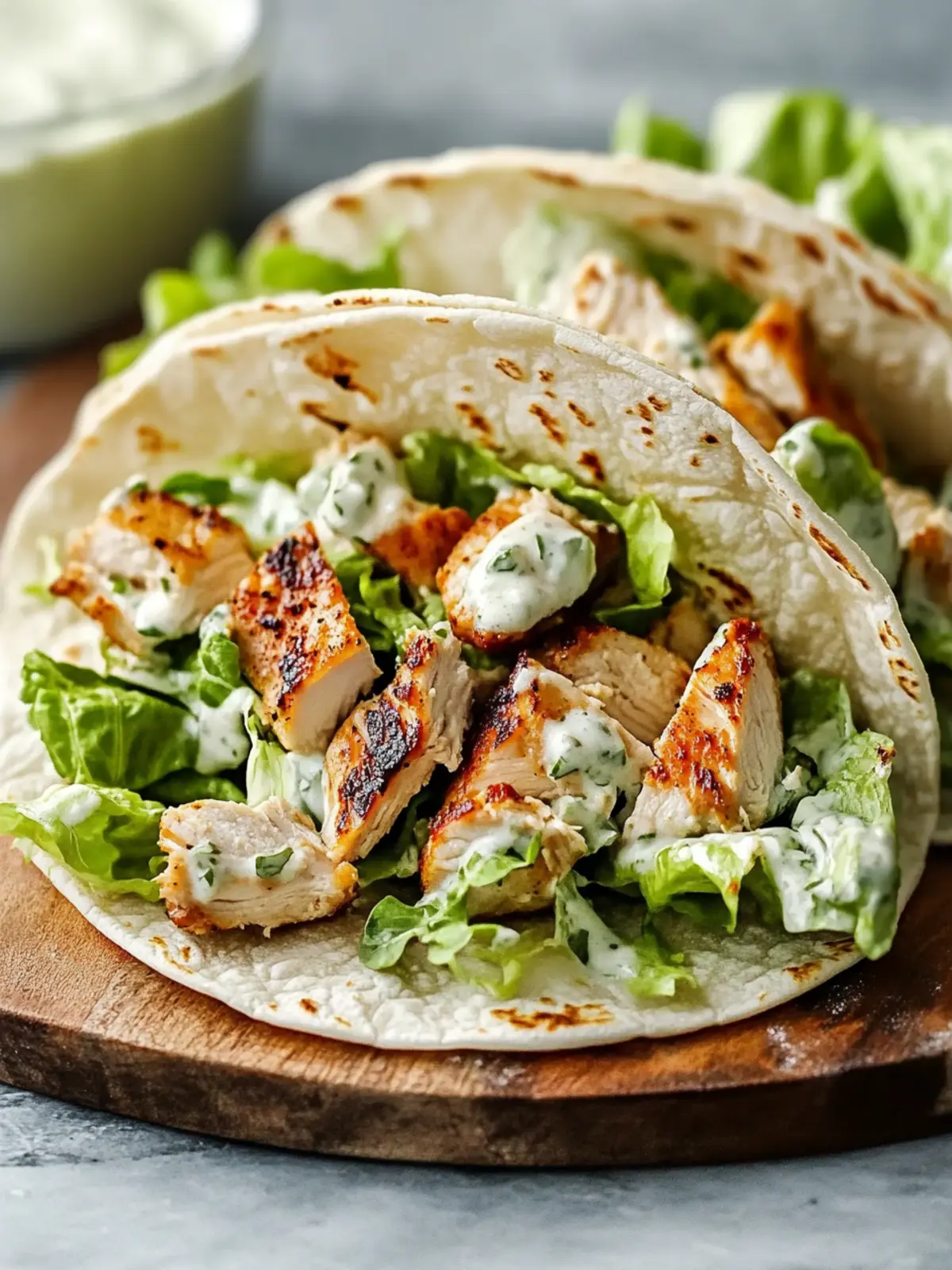Savory Smash Chicken Caesar Tacos You’ll Crave Over Fast Food 2 Smash Chicken Caesar Tacos
