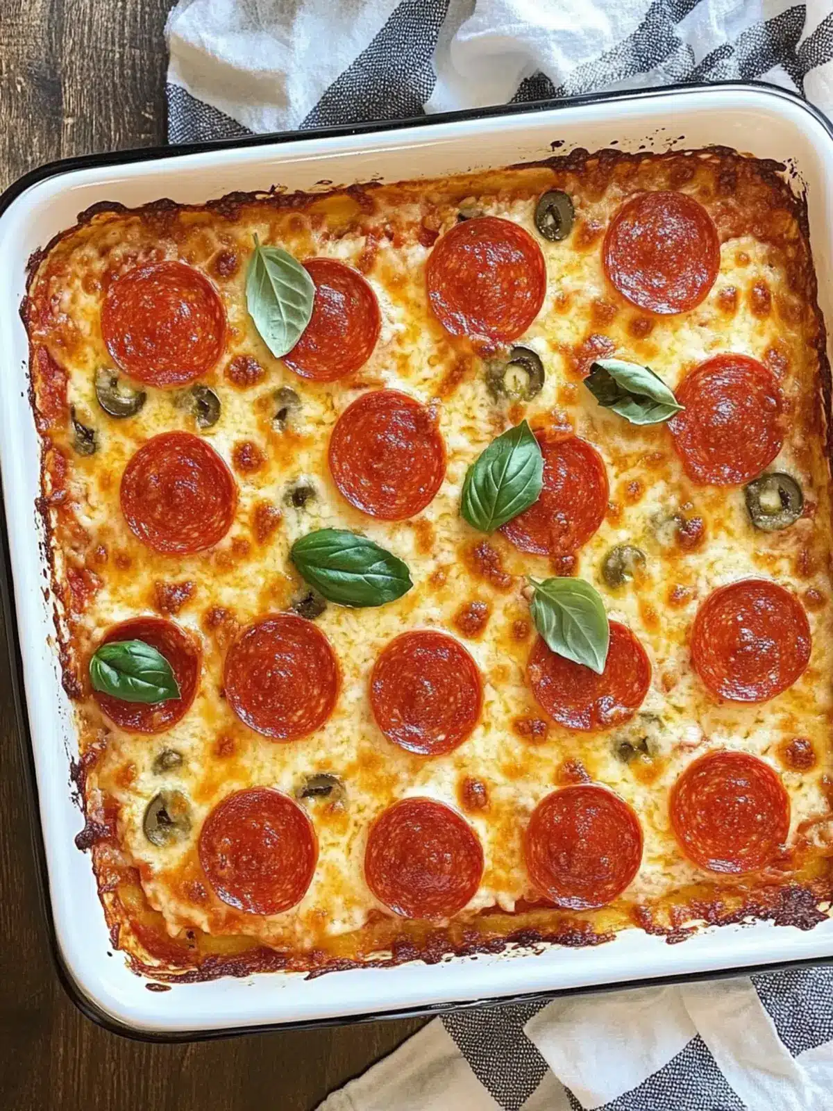 Delicious Cauliflower Pizza Casserole: Low-Carb Family Meal 4 Cauliflower Pizza Casserole