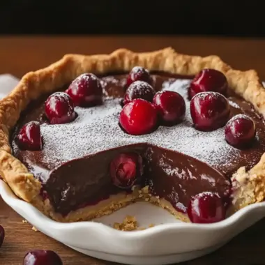 Irresistible Chocolate Cherry Pie with No-Bake Magic 9 Chocolate Cherry Pie