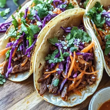 Savory Korean Beef Tacos with Gochujang Slaw You’ll Love 9 Korean Beef Tacos with Gochujang Slaw