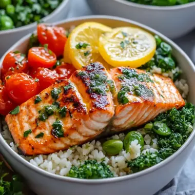 Garlic Butter Salmon Bowl: A Quick, Gourmet Delight at Home 9 Garlic Butter Salmon Bowl