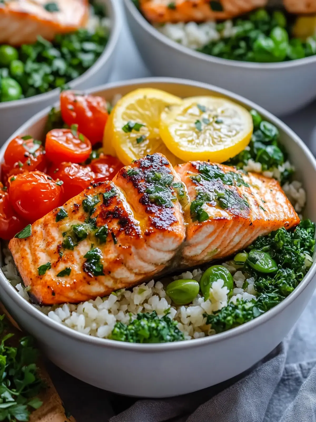 Garlic Butter Salmon Bowl: A Quick, Gourmet Delight at Home 5 Garlic Butter Salmon Bowl