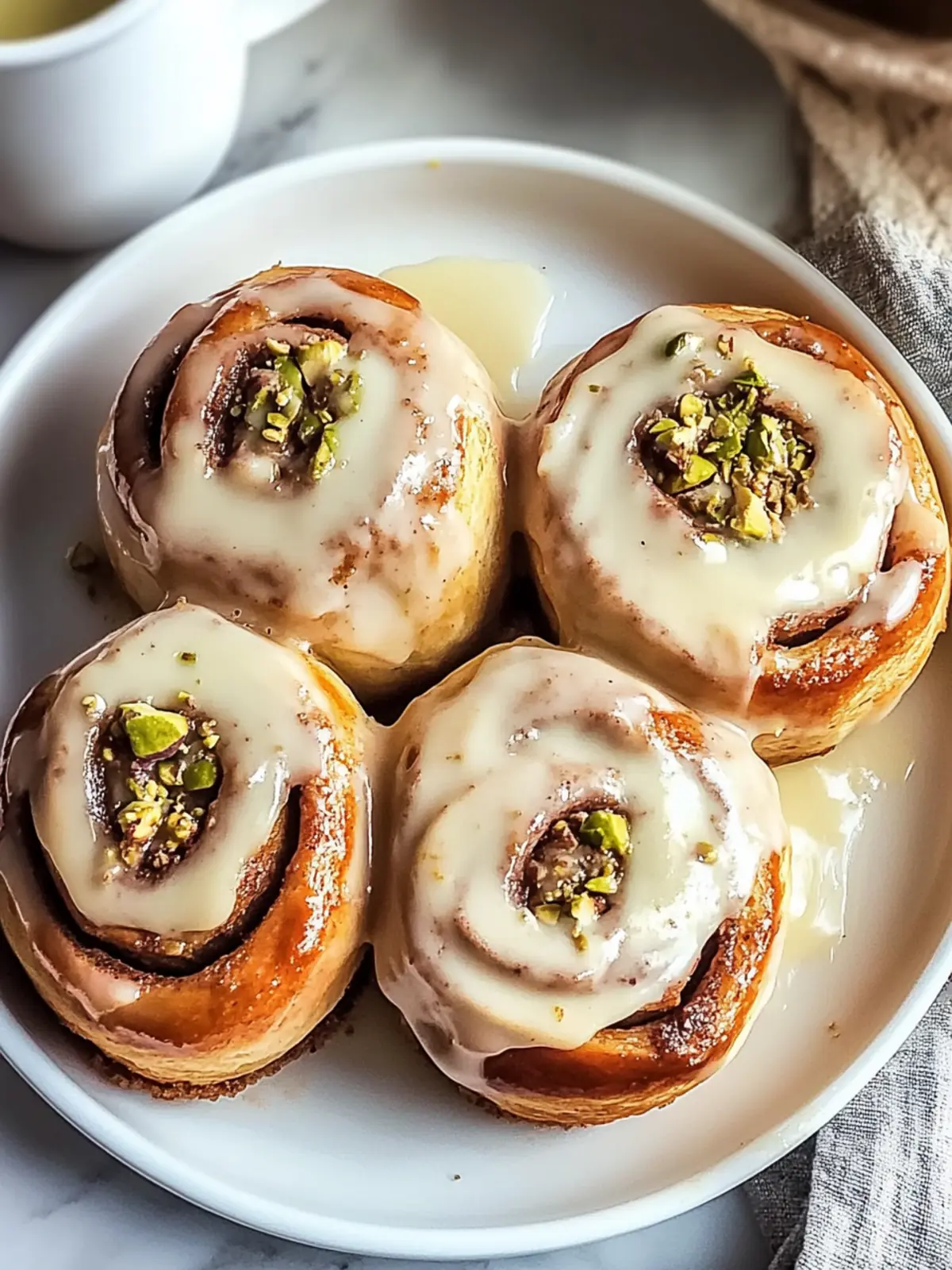 Pistachio Cream Cinnamon Rolls You'll Want for Breakfast Today 2 Pistachio Cream Cinnamon Rolls