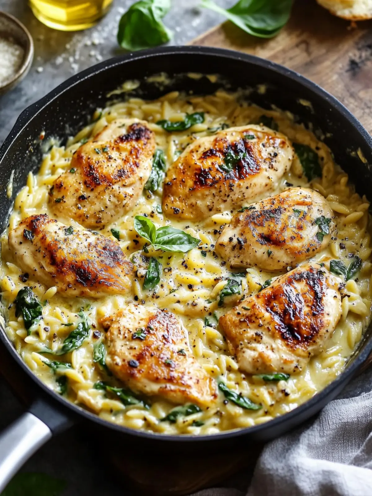 Creamy Ricotta Chicken and Orzo Skillet for Cozy Nights 2 Creamy Ricotta Chicken and Orzo Skillet for Cozy Nights