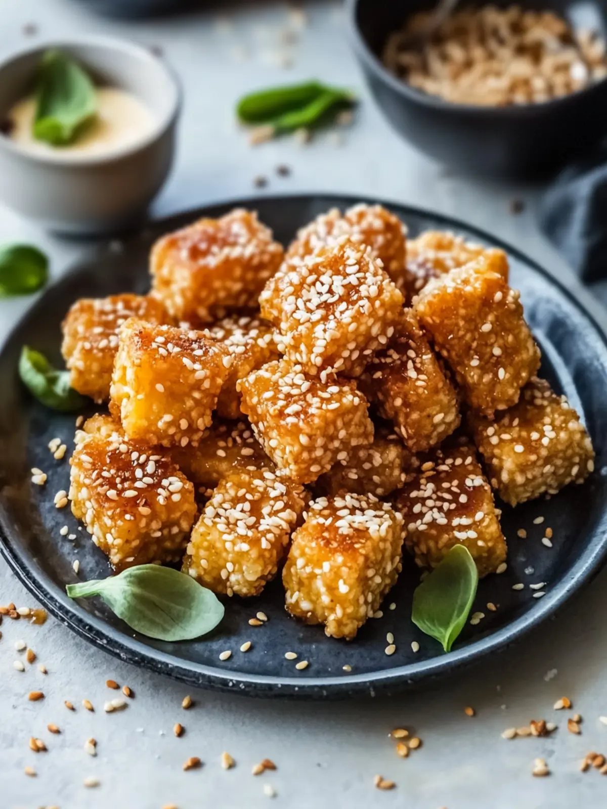 Crispy Fried Feta With Honey And Sesame: A Sweet Savory Delight 3 Crispy Fried Feta With Honey And Sesame