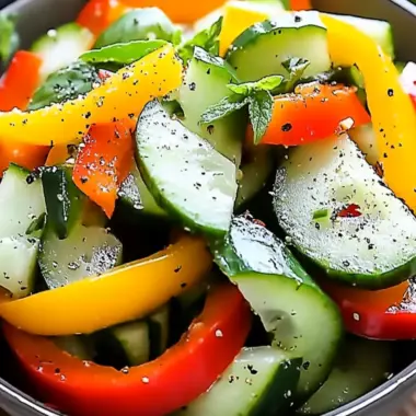 Refreshing Cucumber Sweet Pepper Salad for a Vibrant Summer Bite 9 Refreshing Cucumber Sweet Pepper Salad