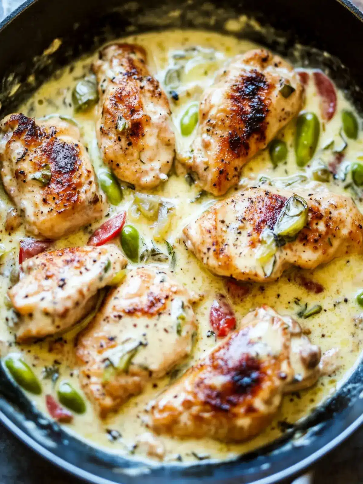 Creamy Pepperoncini Chicken Skillet: Quick Comfort in a Pan 5 Creamy Pepperoncini Chicken Skillet