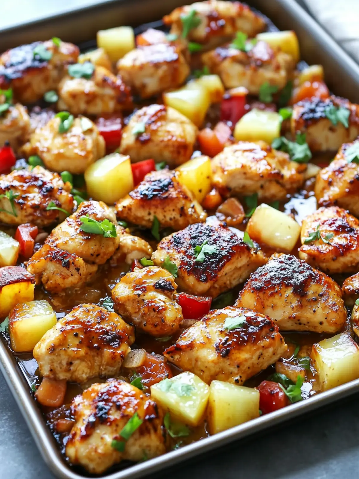 Delicious Hawaiian Chicken Sheet Pan for Effortless Weeknight Dinners 4 Hawaiian Chicken Sheet Pan