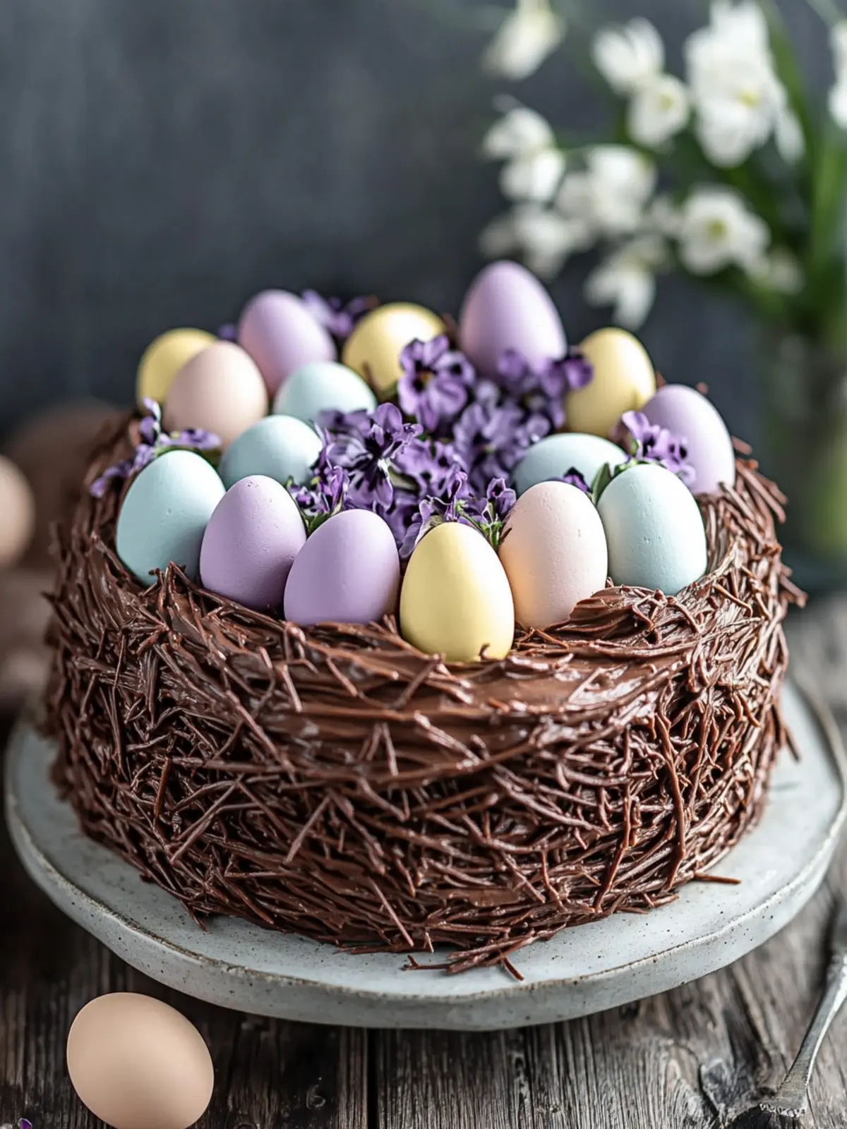 Delight in Chocolate Easter Egg Nest Cake for Festive Fun 3 Chocolate Easter Egg Nest Cake