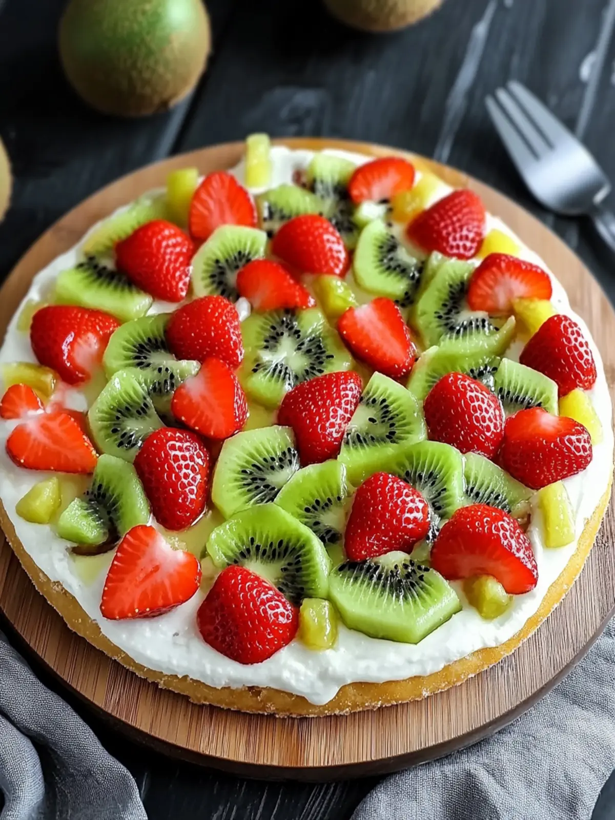 Strawberry Kiwi Fruit Pizza: Your Colorful Summer Delight 4 Strawberry Kiwi Fruit Pizza