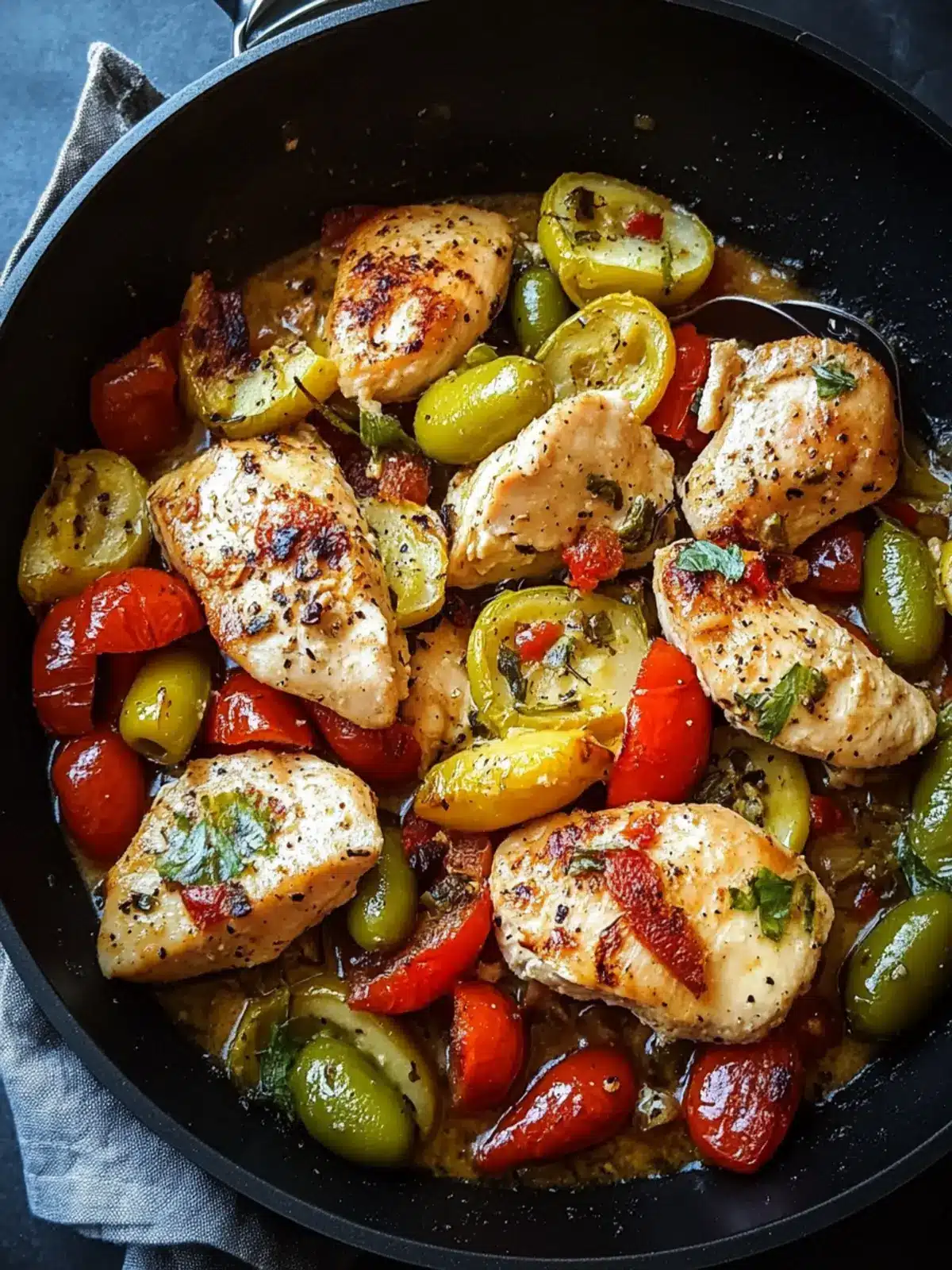 Savor the Easy Pepperoncini Chicken Skillet Tonight for Dinner! 2 Savor the Easy Pepperoncini Chicken Skillet Tonight