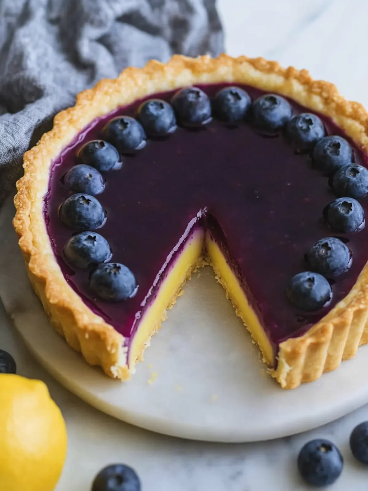 Sweet & Zesty Blueberry-Lemon Curd Tart for Summer Bliss 5 Blueberry–Lemon Curd Tart