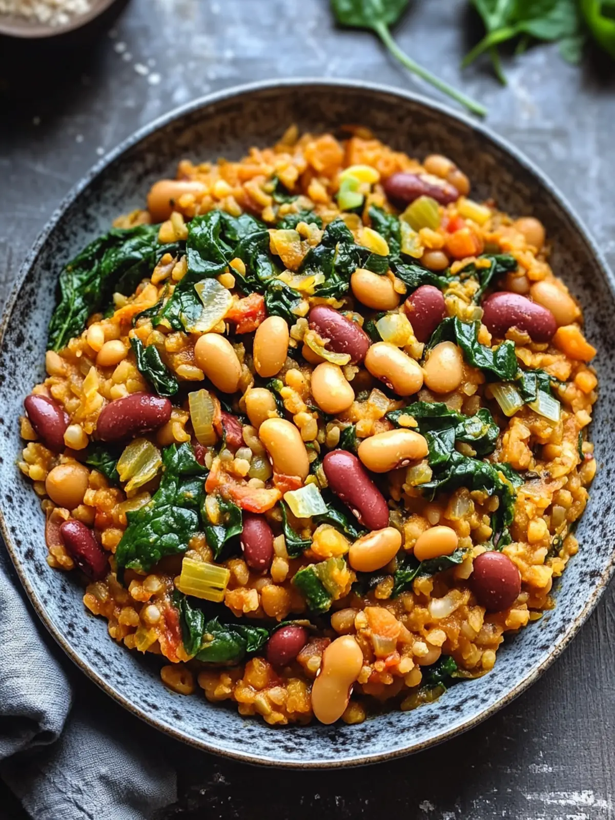One Pot Vegan Caribbean Pelau with Hearty Beans & Spinach Delight 3 One Pot Vegan Caribbean Pelau with Hearty Beans & Spinach Bliss