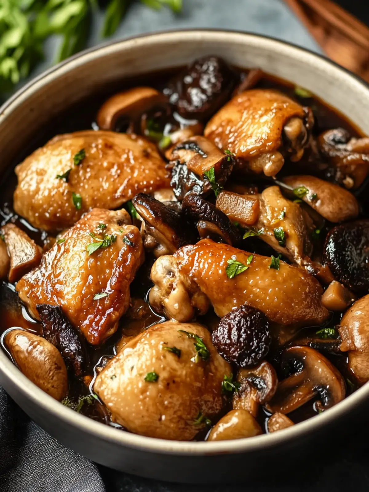 Savory Braised Chicken with Mushrooms & Lily Flowers Magic 3 Savory Braised Chicken with Mushrooms & Lily Flowers Delight