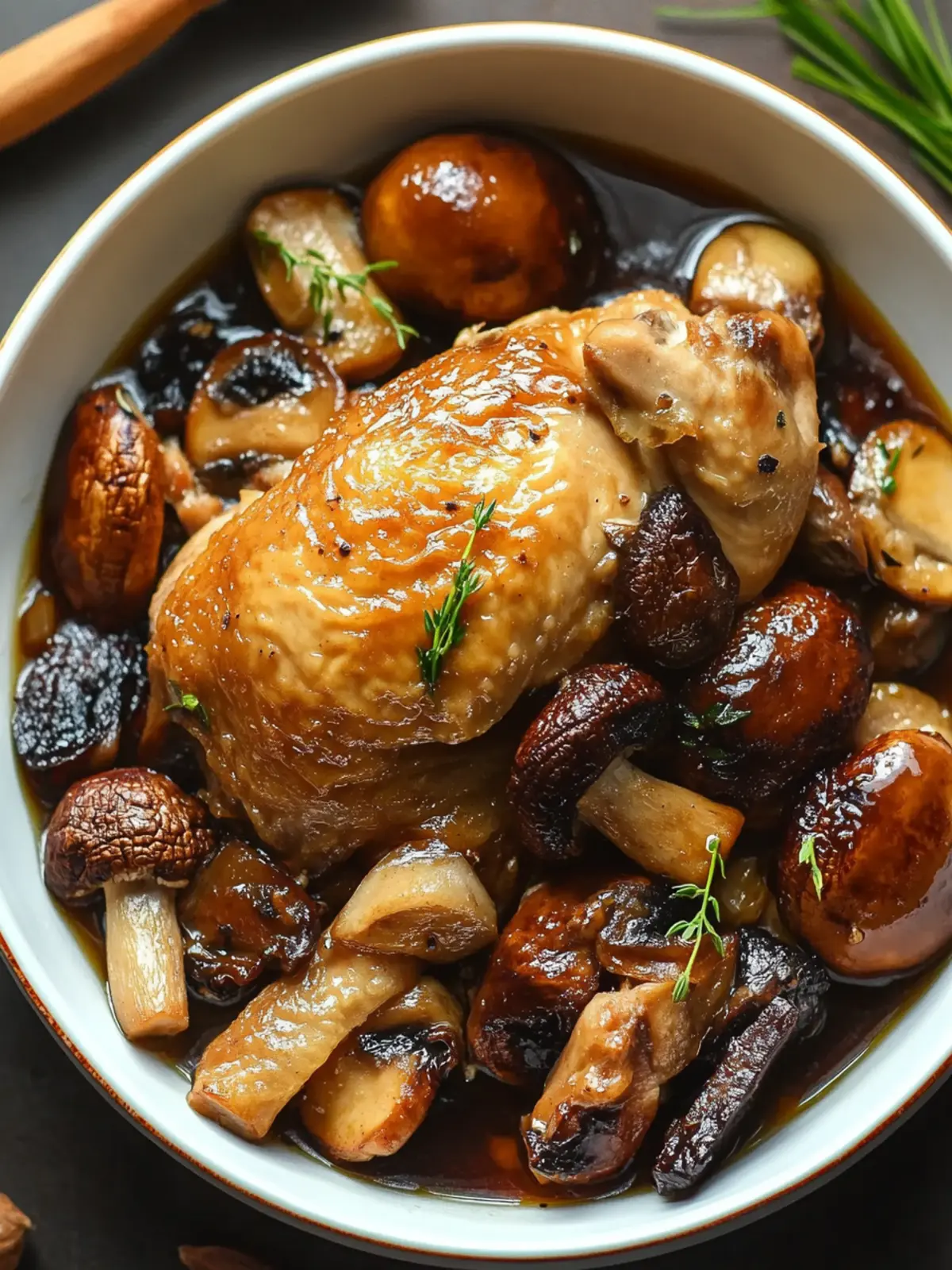 Savory Braised Chicken with Mushrooms & Lily Flowers Magic 5 Savory Braised Chicken with Mushrooms & Lily Flowers Delight